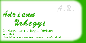 adrienn urhegyi business card